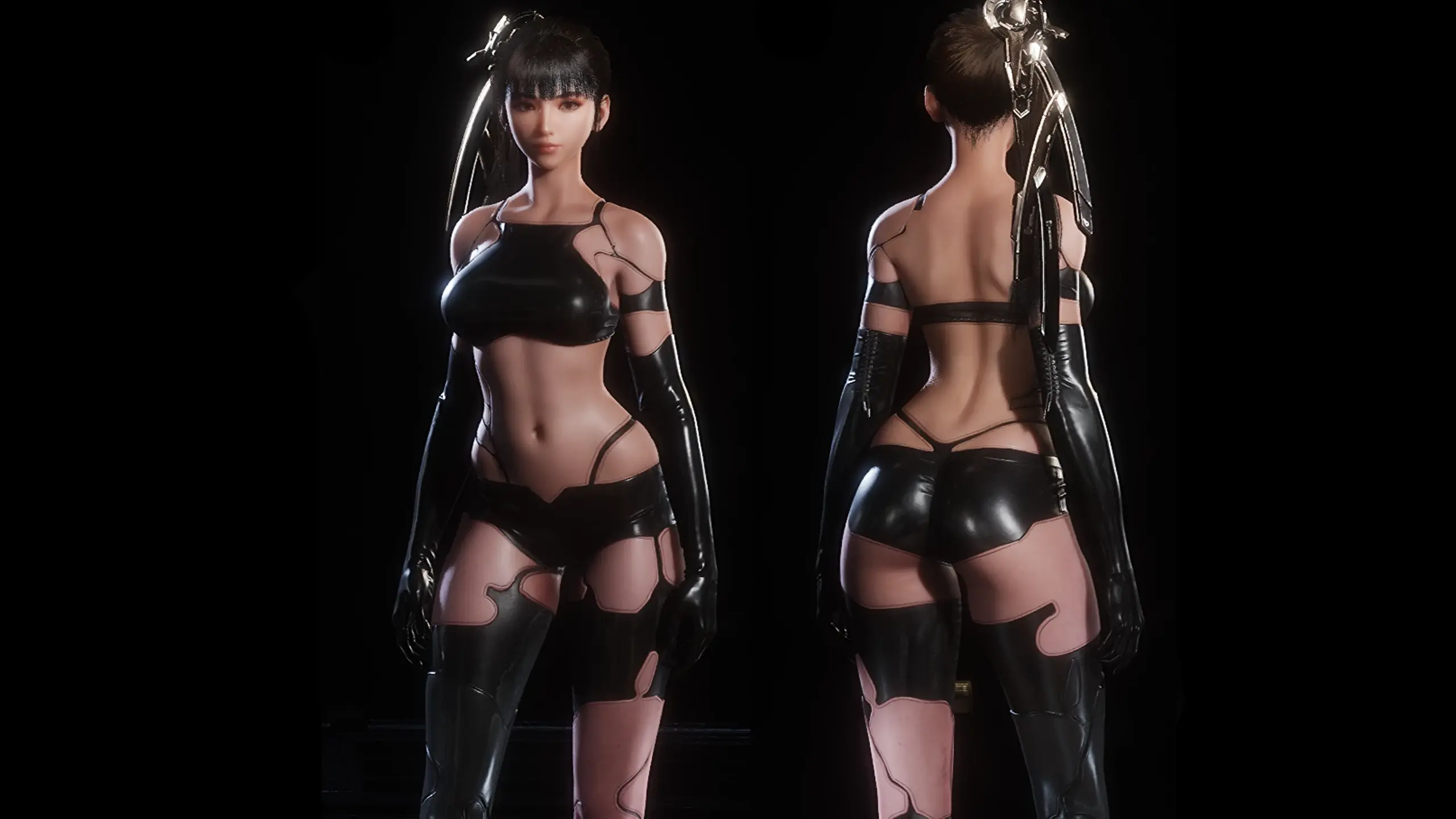 YoRHa A2 Outfit Waist Fix - Waist Exposed Mod