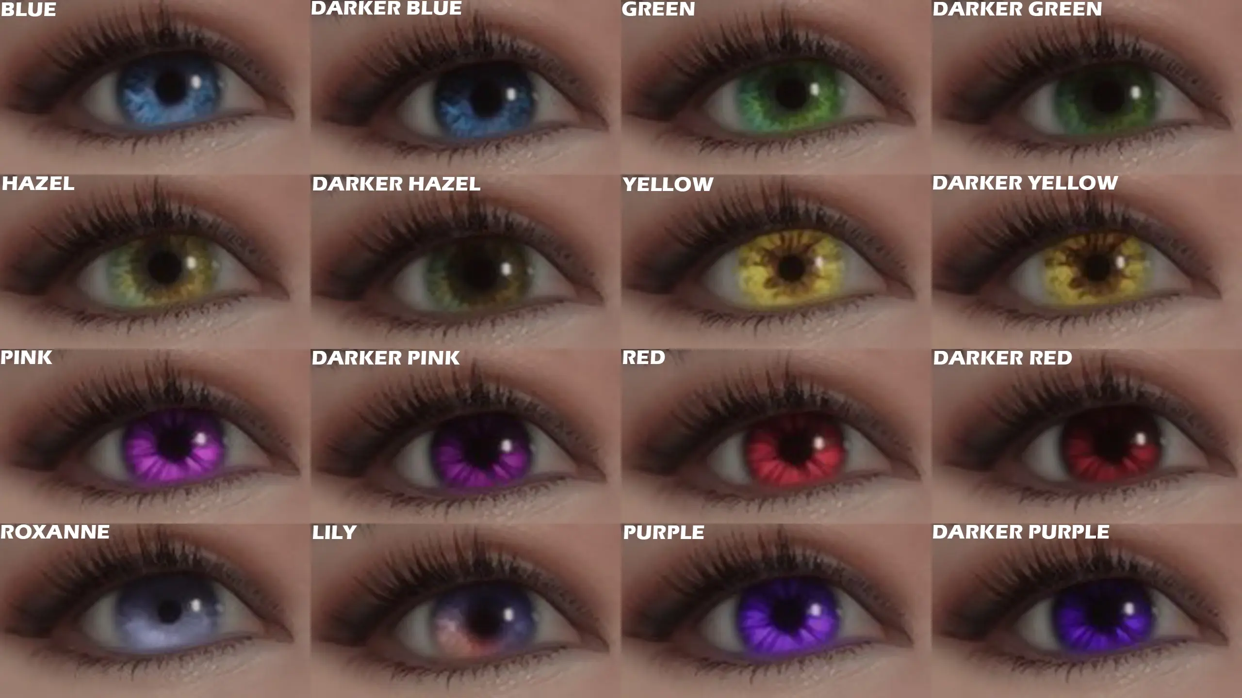 EVE - Eye Colors and Makeup Compendium - Modular